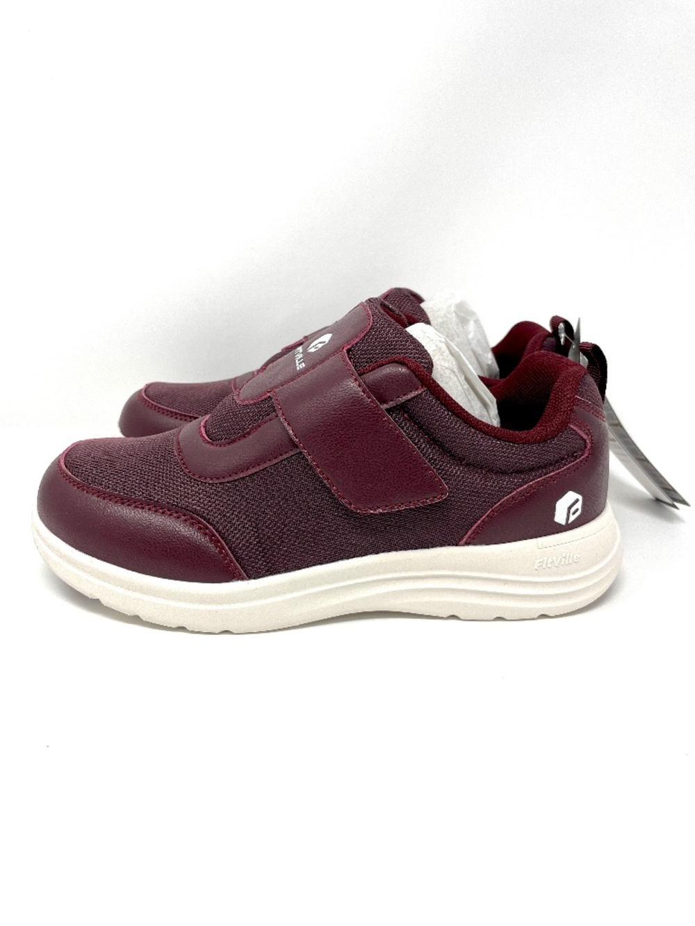 FitVille EasyTop StrapEase V4 Plum Extra Wide Shoes Women's 8 EW